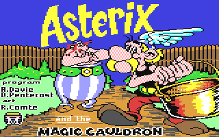 Asterix and the Magic Cauldron Title Screen